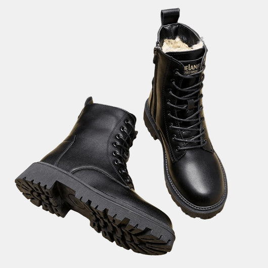 Leonie boots i konstläder med fodrad