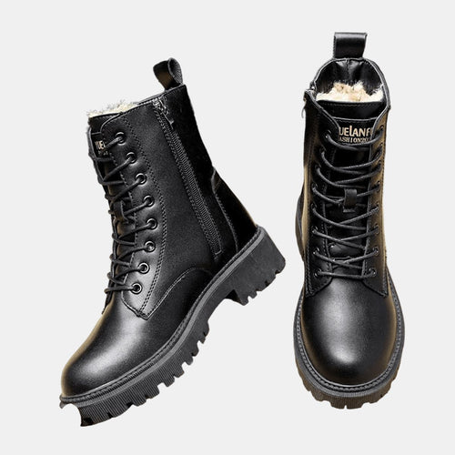 Leonie boots i konstläder med fodrad