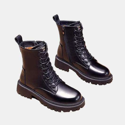 Leonie boots i konstläder med fodrad