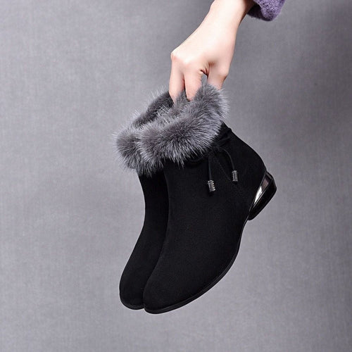 Luisa boots i läder med fodrad