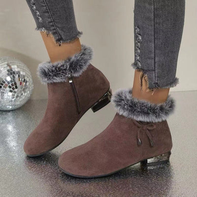 Luisa boots i läder med fodrad