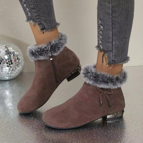 Luisa boots i läder med fodrad