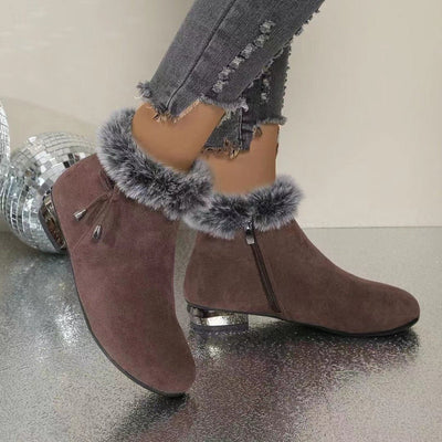 Luisa boots i läder med fodrad