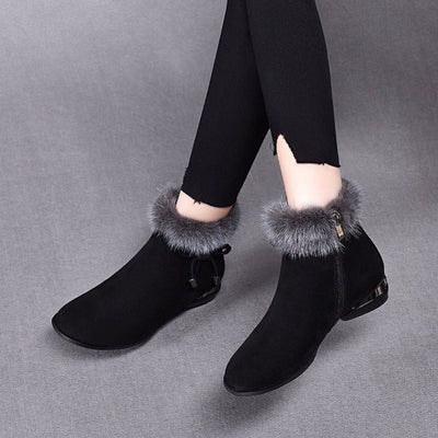Luisa boots i läder med fodrad