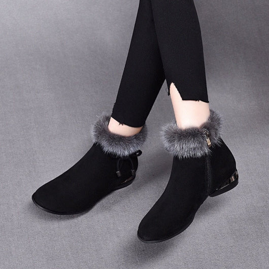 Luisa boots i läder med fodrad