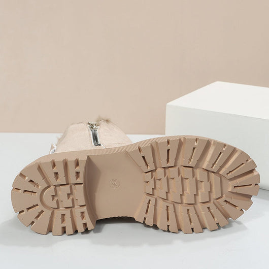Greta boots i läder med fodrad