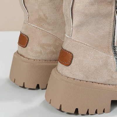 Greta boots i läder med fodrad