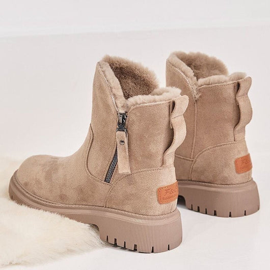Greta boots i läder med fodrad