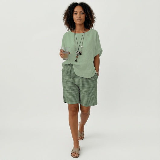 Clara shorts med fickor