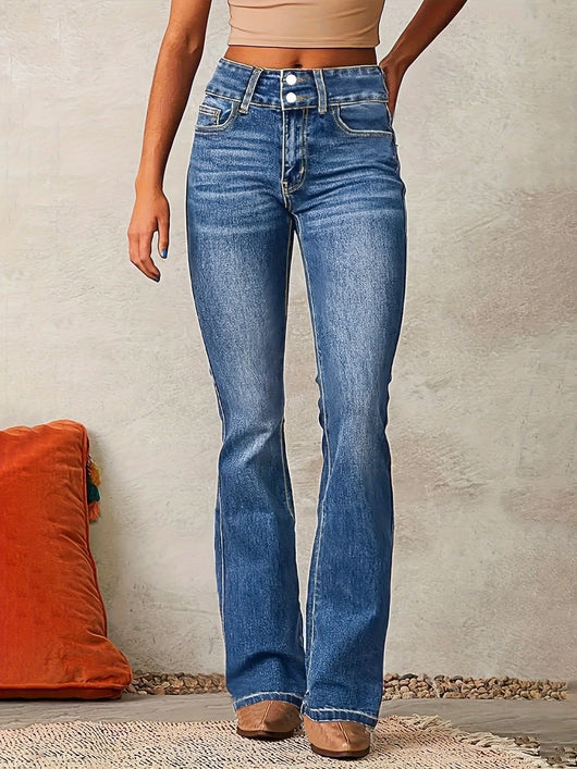 Greta jeans i denim – blå
