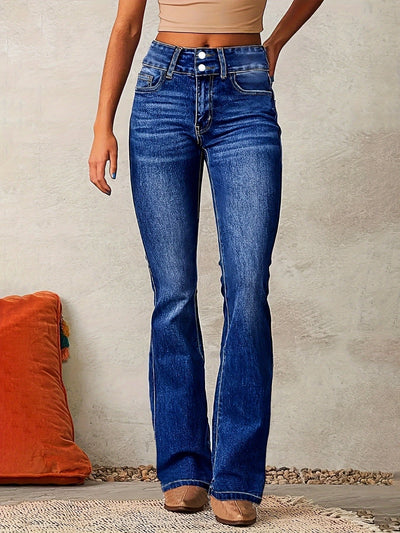 Greta jeans i denim – blå