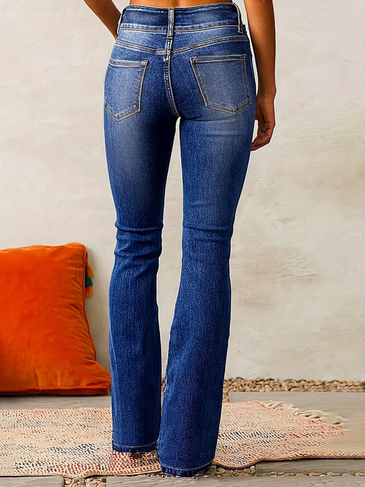 Greta jeans i denim – blå