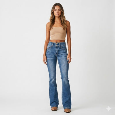 Annika jeans i denim