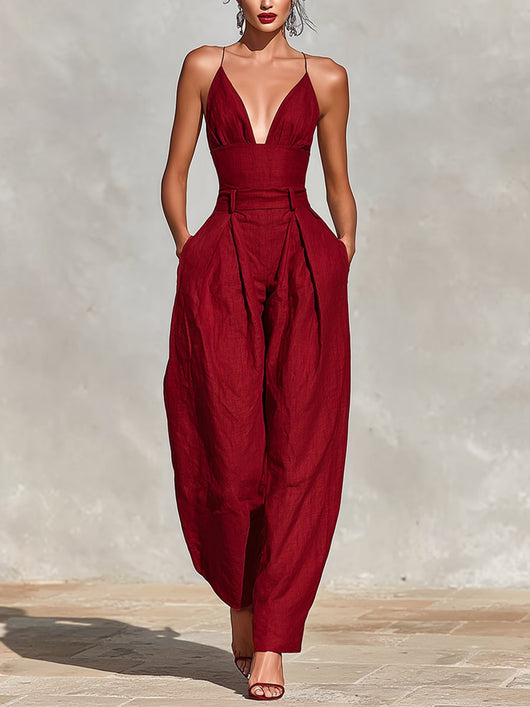 Clara jumpsuit i linne