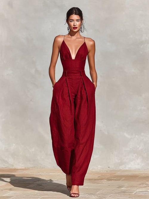 Clara jumpsuit i linne
