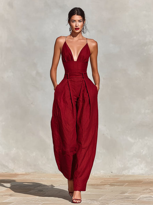 Clara jumpsuit i linne