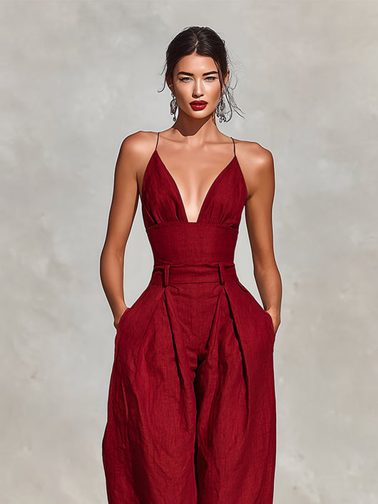 Clara jumpsuit i linne