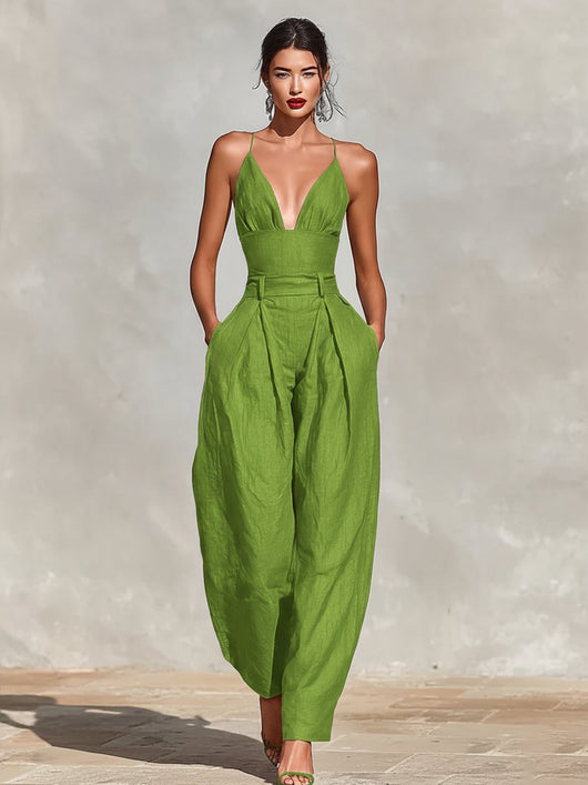 Clara jumpsuit i linne