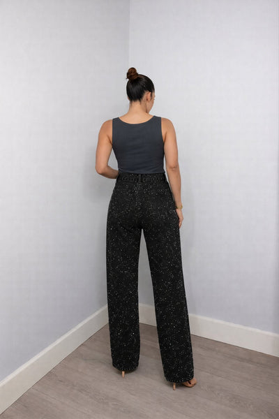 Charlotte jeans i sammet