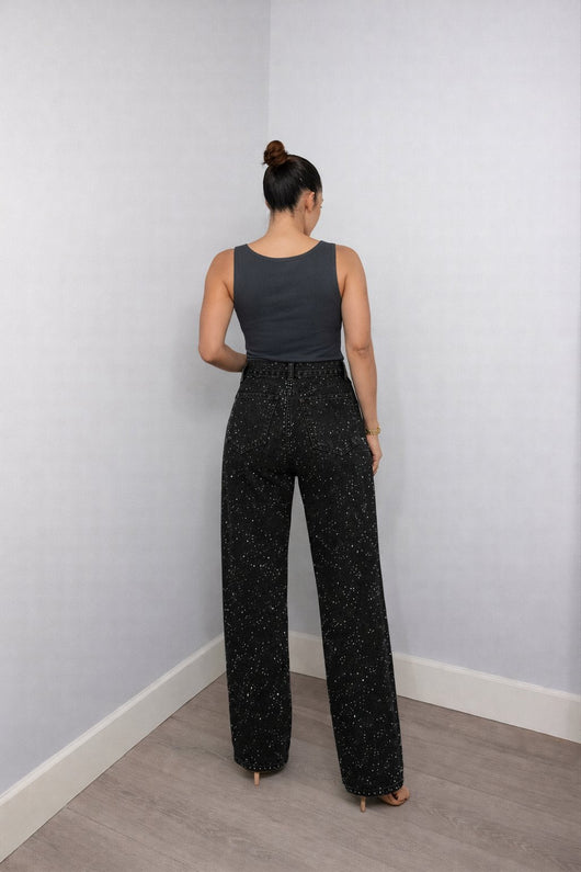 Charlotte jeans i sammet