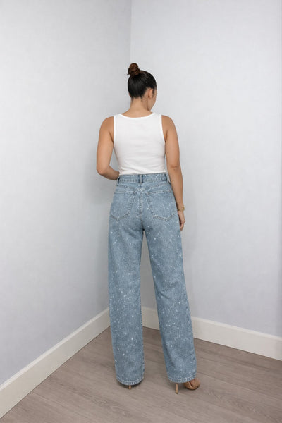 Charlotte jeans i sammet