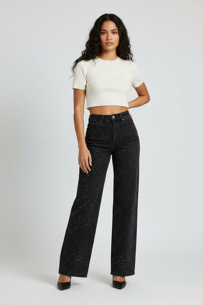 Charlotte jeans i sammet