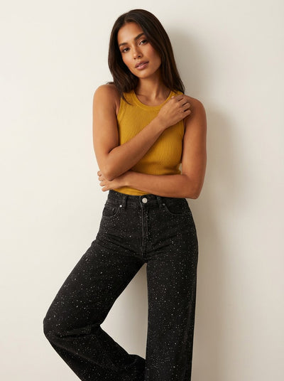 Charlotte jeans i sammet