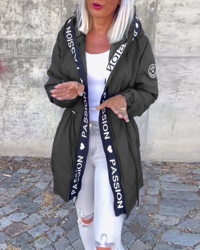 Johanna kappa med huva – svart