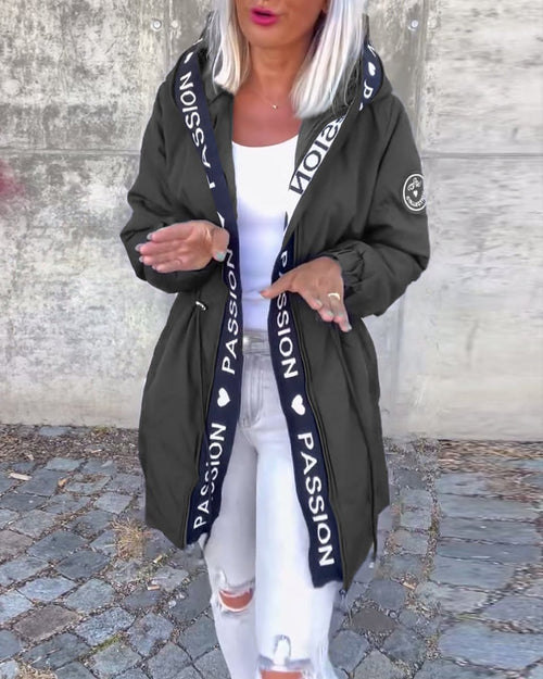 Johanna kappa med huva – svart