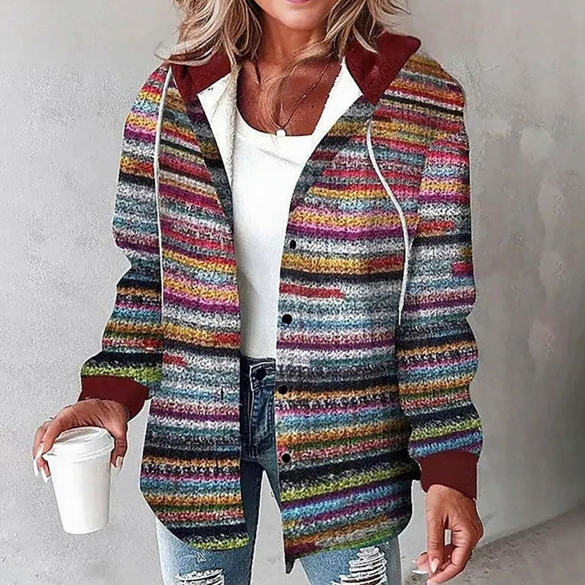 Amelie hoodie i denim
