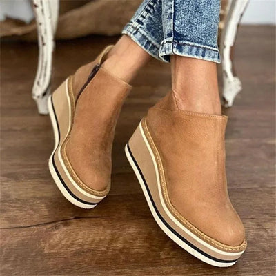 Charlotte boots med dragkedja