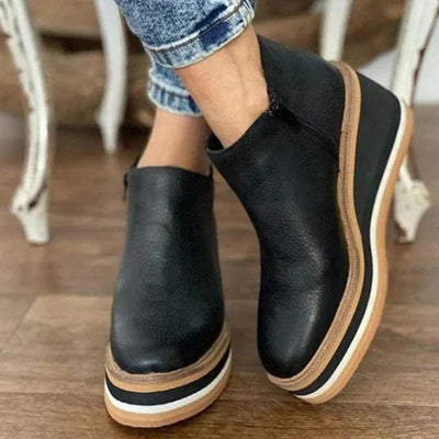 Charlotte boots med dragkedja