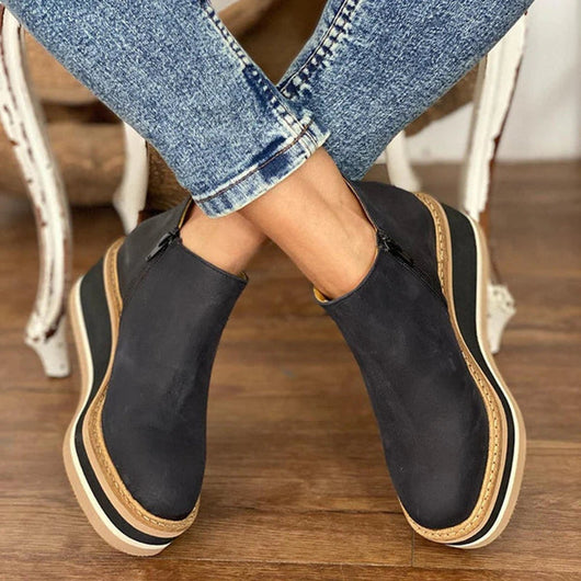Charlotte boots med dragkedja