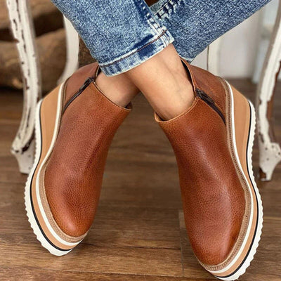 Charlotte boots med dragkedja