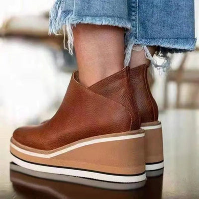 Charlotte boots med dragkedja