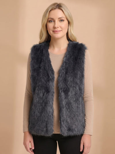 Frieda väst i fuskpäls