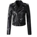 Annika jacka i konstläder med skärp