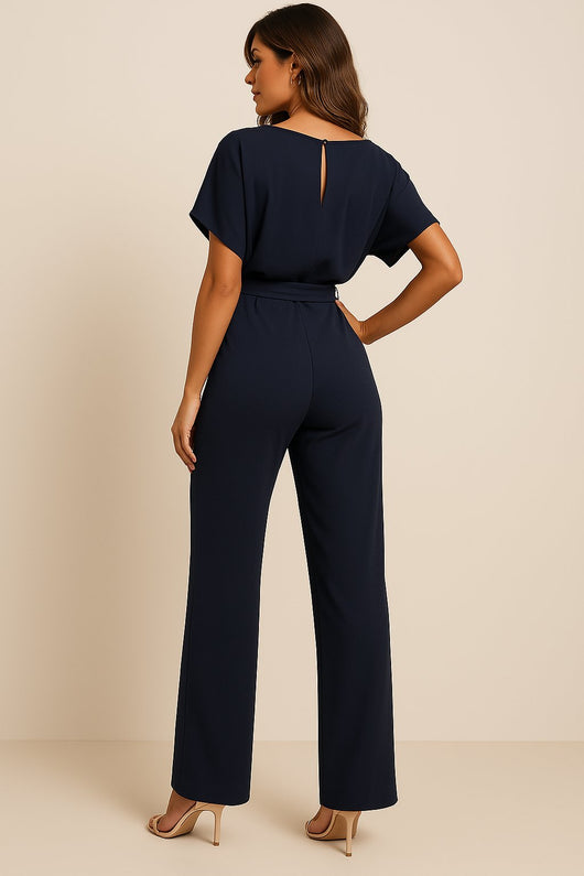 Greta jumpsuit med korta ärmar