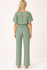 Greta jumpsuit med korta ärmar