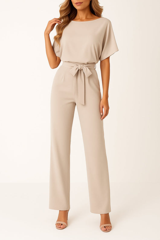 Greta jumpsuit med korta ärmar