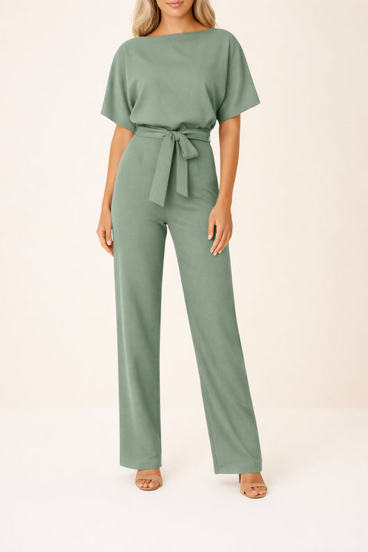 Greta jumpsuit med korta ärmar