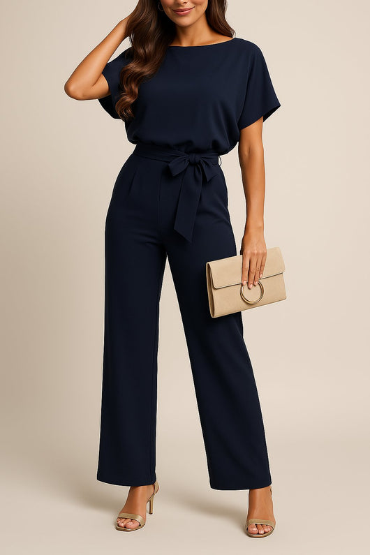 Greta jumpsuit med korta ärmar