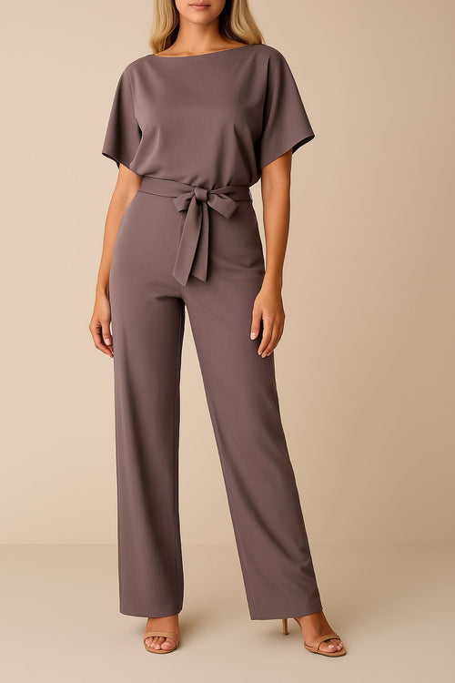 Greta jumpsuit med korta ärmar