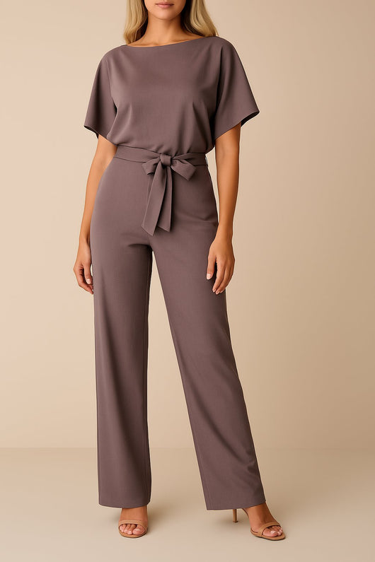 Greta jumpsuit med korta ärmar