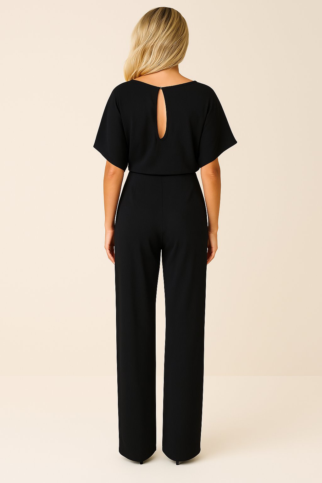 Greta jumpsuit med korta ärmar