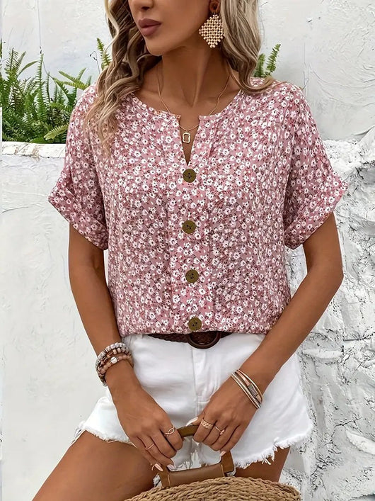 Charlotte blus i bomull