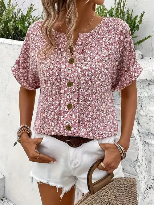 Charlotte blus i bomull