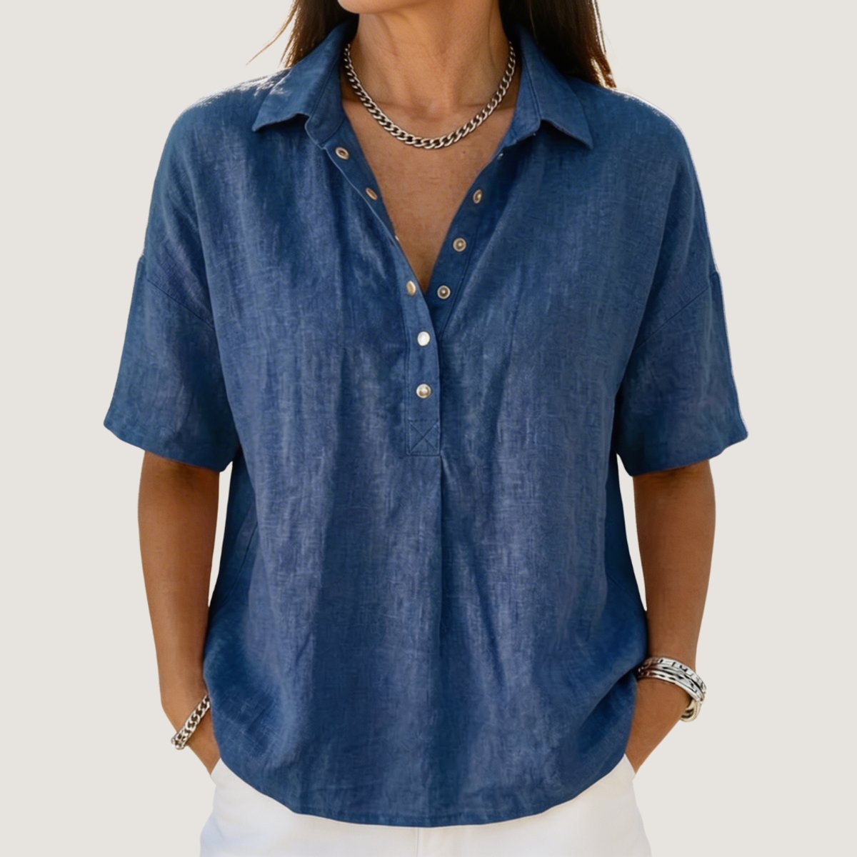 Johanna blus i linne