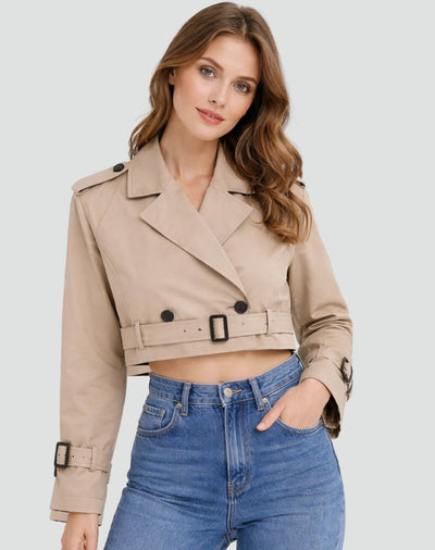 Amelie trenchcoat i denim