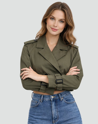 Amelie trenchcoat i denim